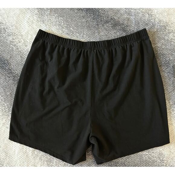 Romwe Powerpuff Girls Cartoon Letter Graphic Biker Black Shorts Plus Size 3XL - Picture 3 of 14